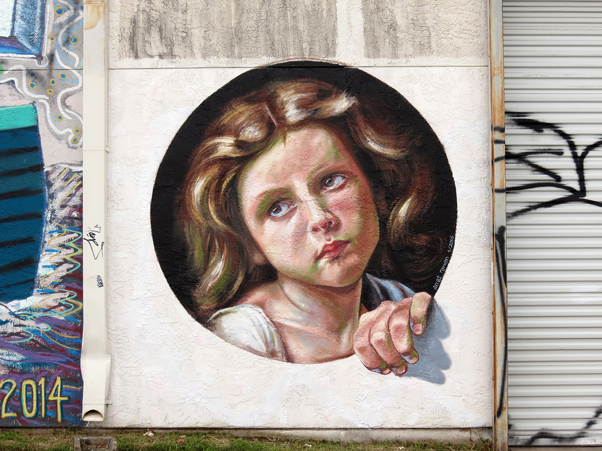 Bouguereau on the street (painted over) – Polk and Hutchins